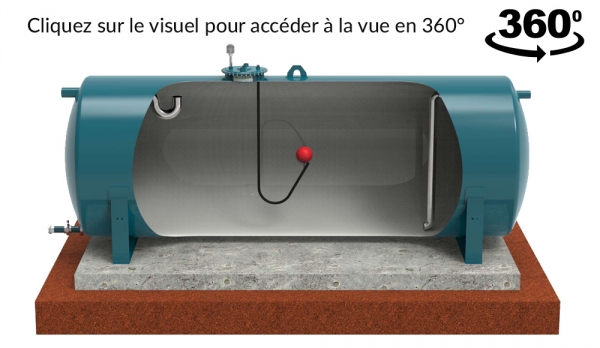 Citerne pour récupération des eaux de pluie