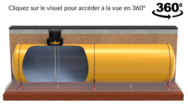 Citerne pour stockage des eaux de process enterrée