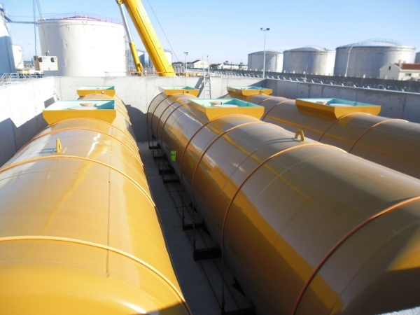 Cuve pour stockage d'émulsions de bitume