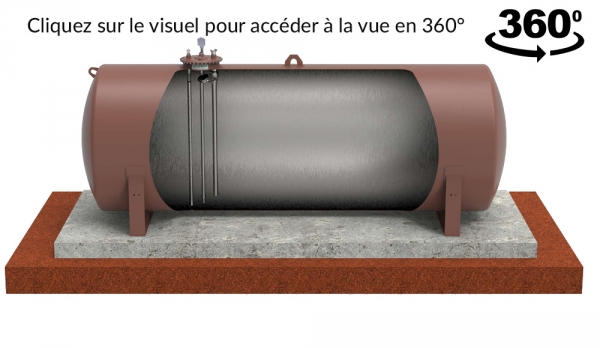 Cuve pour groupe électrogène aérienne