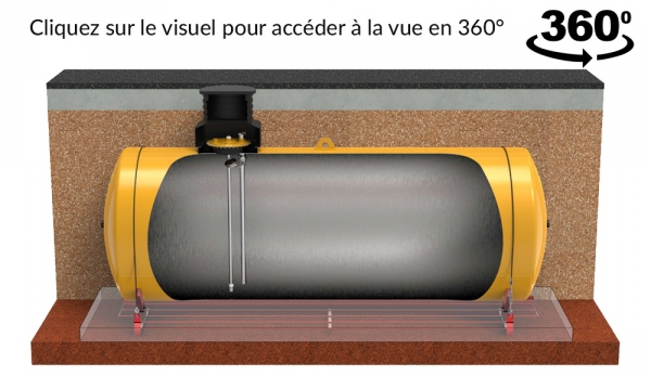 Cuve pour groupe électrogène enterrée