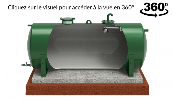 Citerne pour réserve indendie industriel aérienne