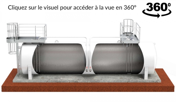 Cuve pour station-service aérienne