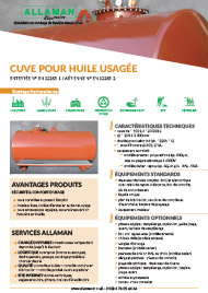 Cuve double paroi pour huiles usagées : Devis sur Techni-Contact