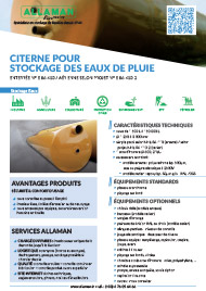 Citerne pour stockage des eaux de pluie