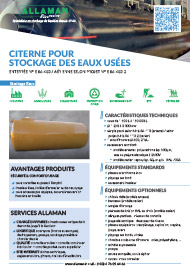 Citerne pour stockage des eaux de process